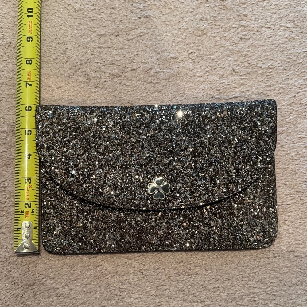 Kate Spade Elegant Black Glitter Clutch